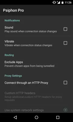 PsiPhon android App screenshot 9