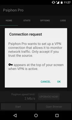 PsiPhon android App screenshot 10