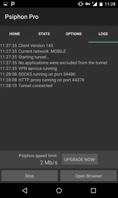 PsiPhon android App screenshot 13