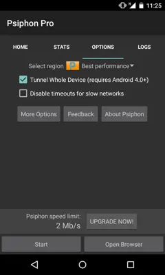 PsiPhon android App screenshot 8